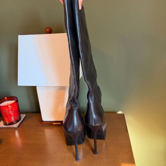 Authentic YSL Leather Boots Womens 39| 9 - Picture 2 of 10